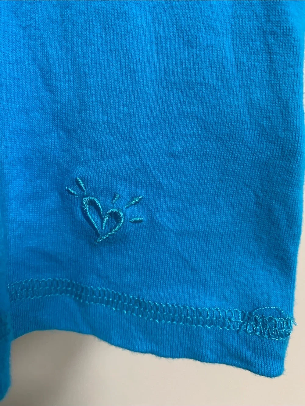 Justice Girls' Turquoise Logo Tank